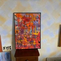 “ frantumi di alba” astratto, colorato dipinto