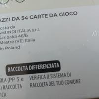 CARTE DA GIOCO NUOVE SIGILLATE 