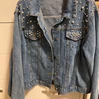 Giubbino di jeans con perline