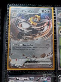 carta pokemon melmetal ex 105/142 corona astrale