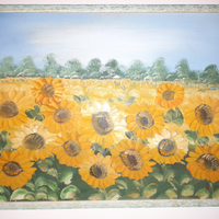 Dipinto "I Girasoli" olio su tela