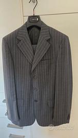 Abito sartoriale gessato grigio LEBOLE taglia 50