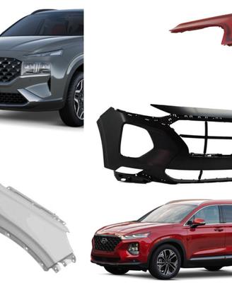 Hyundai Santa Fe frontale cofano paraurti fanale