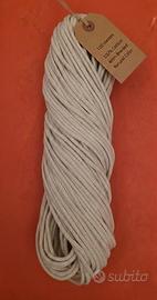 Corda Macramè 4mm/100m Cotone Naturale Intrecciato