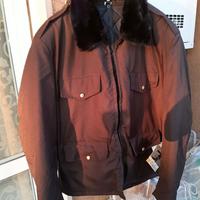 giubbotto tecnico con collo in pelo e interno stac