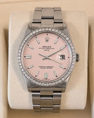 Rolex Date 34 mm. - Pink Dial