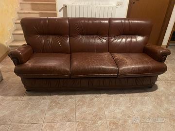 Divano in cuoio anni 70