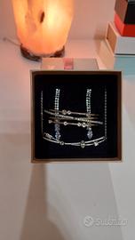 Parure collana e bracciale e orecchini