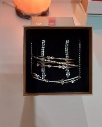 Parure collana e bracciale e orecchini