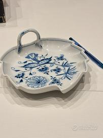 Splendido piatto Meissen in porcellana Cipolla blu