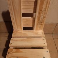 porta vasi e panche in legno massiccio 