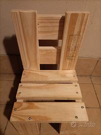 porta vasi e panche in legno massiccio 