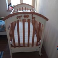 lettino baby con materasso 