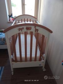 lettino baby con materasso 