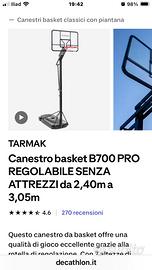 Canestro basket regolabile