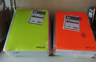 BLOCCHI SPIRALATI NOTAMI 23 PEZZI RIGHE QUADRETTI