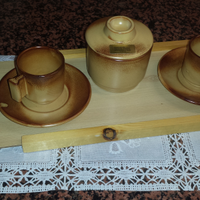 Set tazzine tete a tete con relativo vassoio
