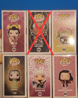 Funko Pop! Demon Slayer/One Piece/Lord of the ring