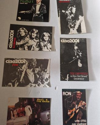 adesivi cantanti e  complessi musicali rock