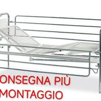 LETTO OSPEDALIERO CON SPONDE PIÙ CONSEGNA