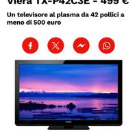 Tv Panasonic 42” plasma