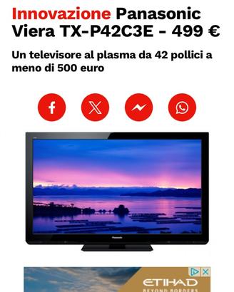 Tv Panasonic 42” plasma