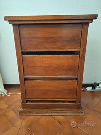 Cassettiera in legno massello stile art déco