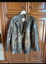 Giacca in vera pelle Scout effetto vintage