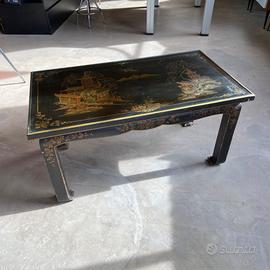 TAVOLINO ORIENTALE ANNI 60 LACCATO NERO
