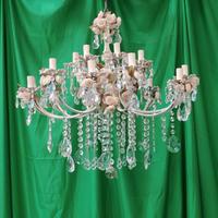 LAMPADARIO A SOFFITTO CON GOCCE DI CRISTALLO