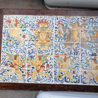 Antico pannello ceramica Deruta Spello