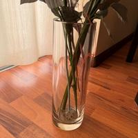 Vaso grande trasparente anni 80