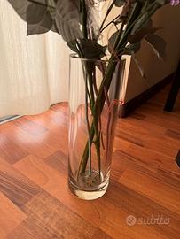 Vaso grande trasparente anni 80