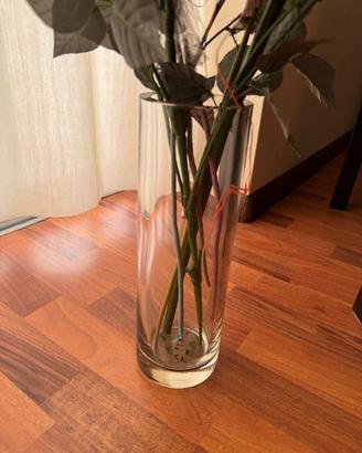 Vaso grande trasparente anni 80