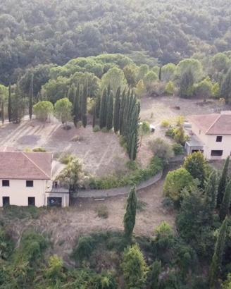 Tenuta panoramica 3,5 ettari con 2 ville