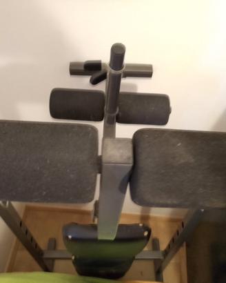 panca per addominali senza pesi