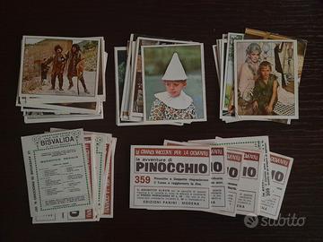 lotto 60 figurine diverse Pinocchio 1972 ottime