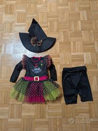 Costume halloween streghetta taglia 18-24 mesi