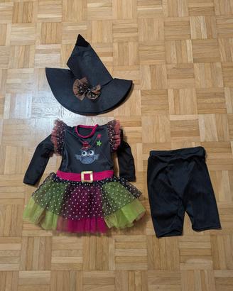 Costume halloween streghetta taglia 18-24 mesi