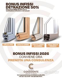 PROMO INFISSI LEGNO ALLUMINIO -10%