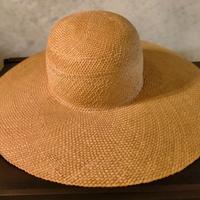 Cappello paglia estate cloche vintage larga tesa