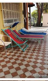 Casa con giardino.anche sdraio per pisolino