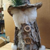 Natale babbo di legno