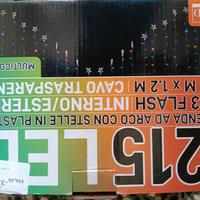 tenda luminosa ad arco con stelle in plastica