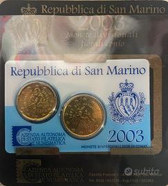 Divisonale monete San Marino 2003
