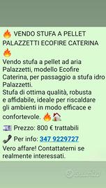 STUFA PELLET PALAZZETTI ECOFIRE CATERINA 