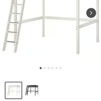 Letto IKEA STORA bianco 140x200 con scaletta 