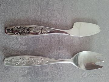 Posate (forchetta + coltello)  design Paul Wirths