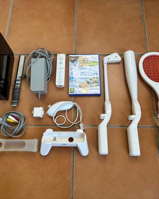 Nintendo Wii Nera completa + Wii Sport e Accessori
