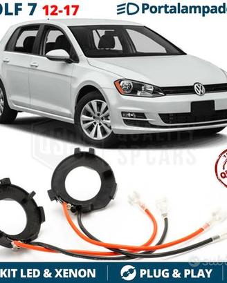 ADATTATORI montaggio KIT LED H7 per VW GOLF 7 VII